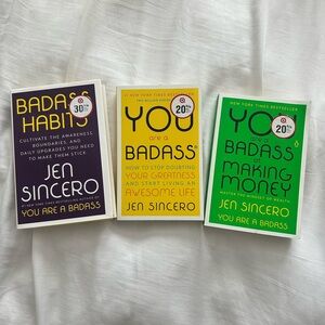 Set of 3 'You Are a Badass' Books by Jen Sincero